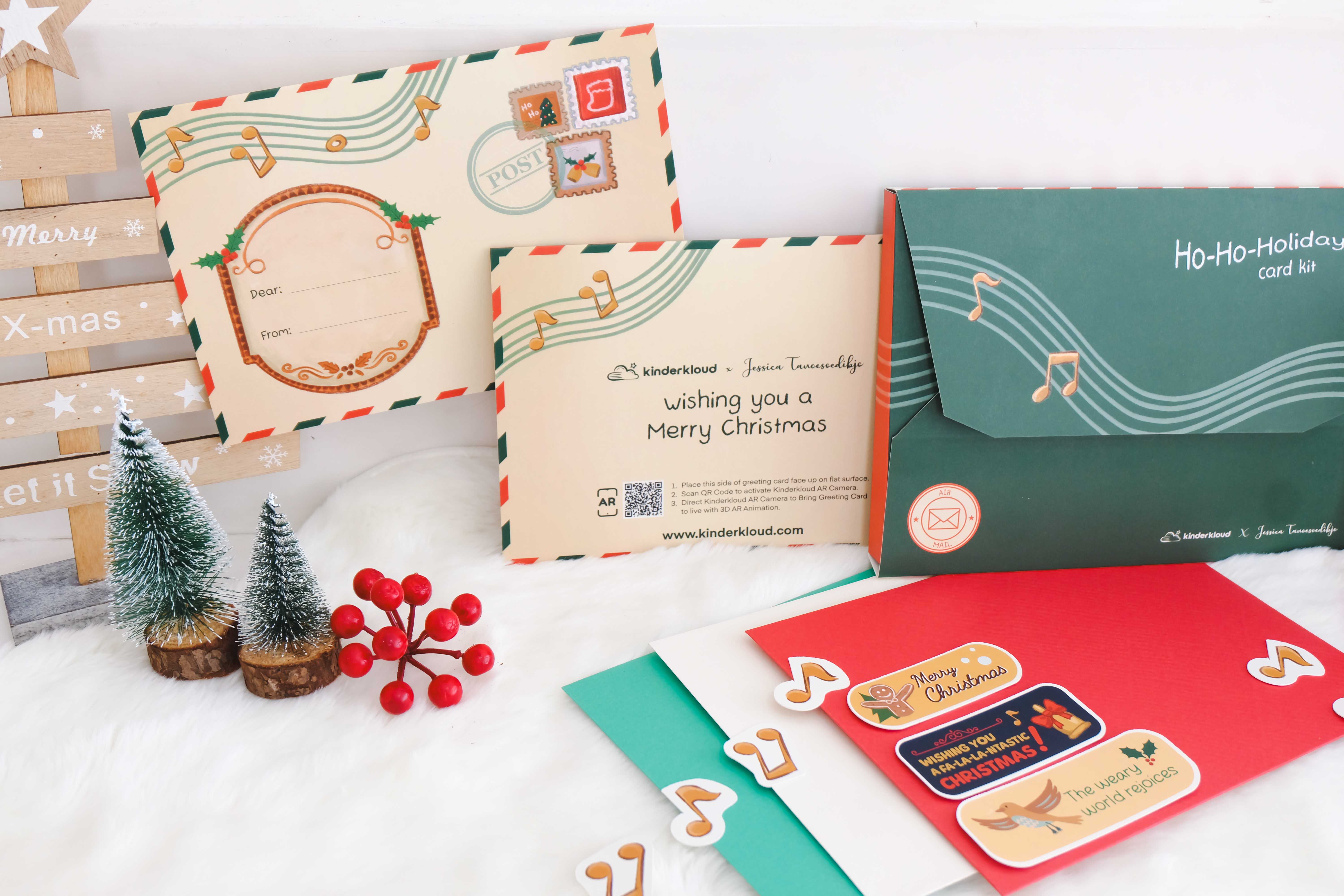 image of photo of the hohoholiday card kit